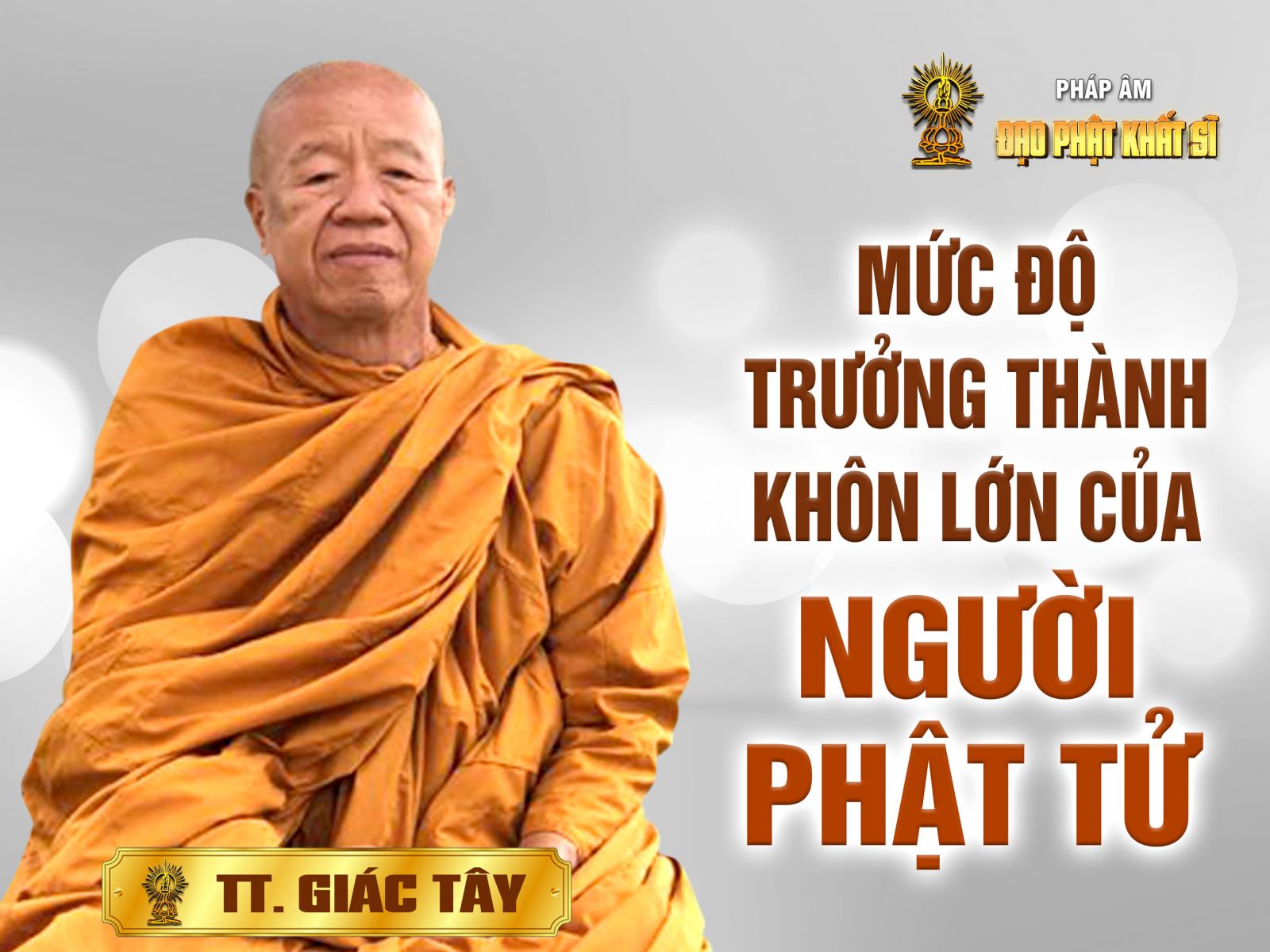 Mức độ trưởng thành khôn lớn của người Phật tử