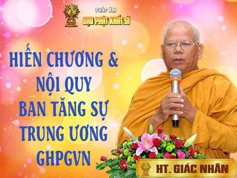 Hiến chương và nội quy Ban Tăng sự TƯ GHPGVN