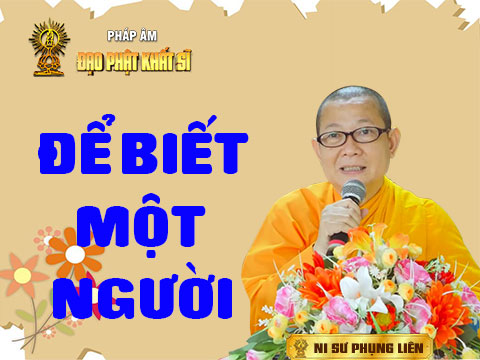 Để biết một người