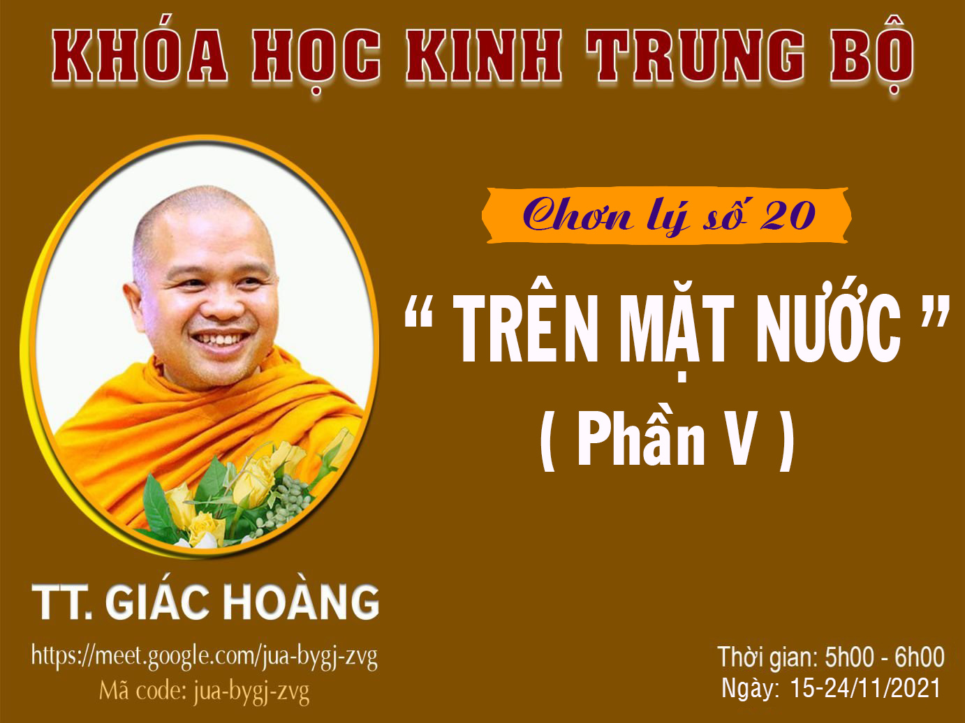 Chơn lý số 20 - TRÊN MẶT NƯỚC - Phần V