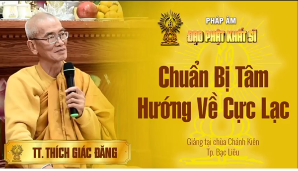 Chuẩn bị tâm hướng về Cực lạc